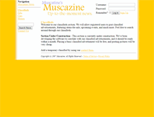 Tablet Screenshot of classifieds.muscazine.com