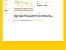 Tablet Screenshot of directory.muscazine.com